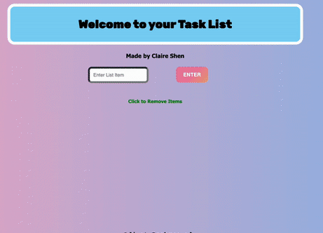 demo of task list